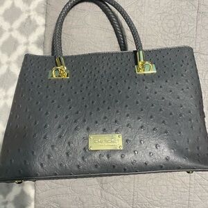 BEBE Gray Textured Women's Bag